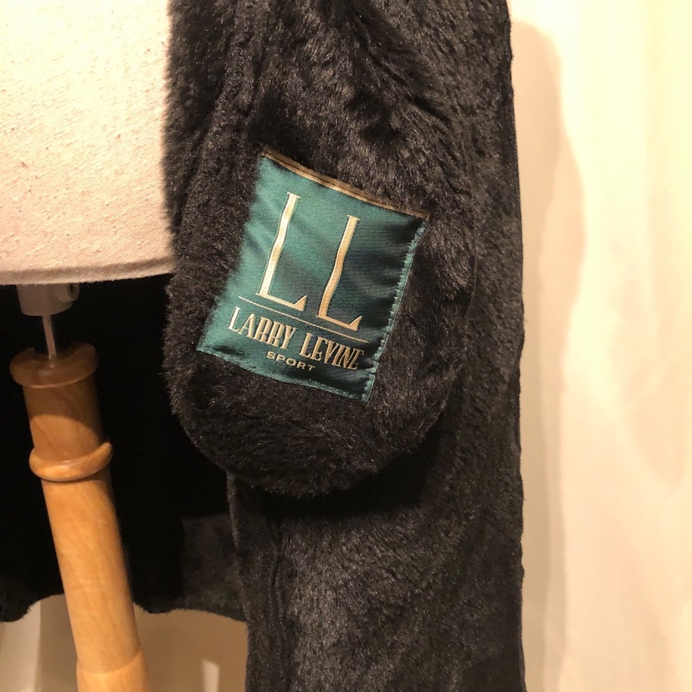 Larry Levine vintage faux fur & suede coat - Picture 4 of 7